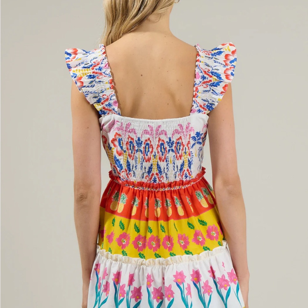 Sugarlips Floral Multicolor Mini Dress - Picture 3 of 6